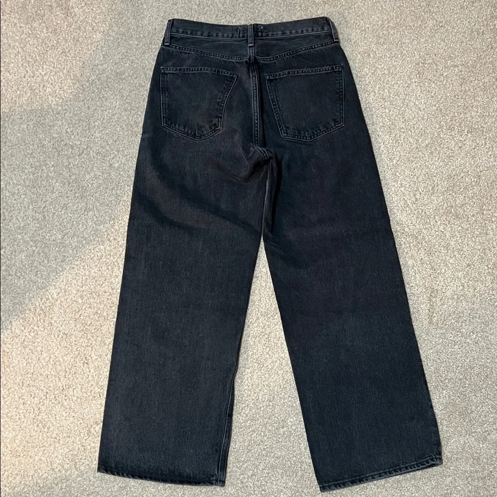 Agolde Women's Black Straight Jeans - Picture 7 of 11
